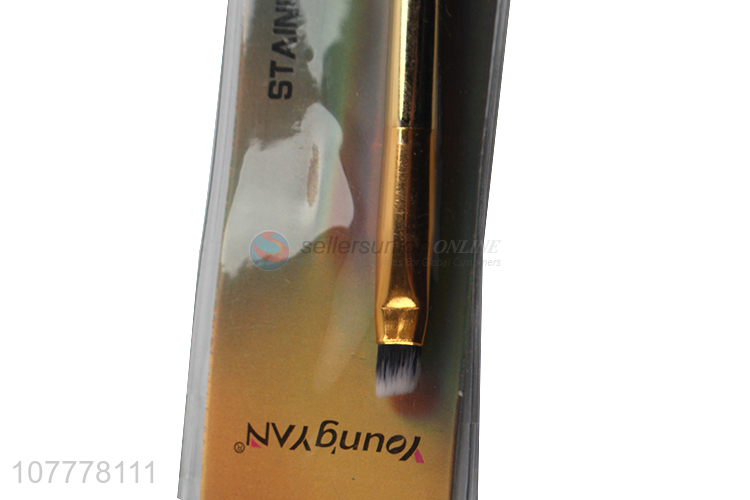 New arrival makeup tool brush electroplating eyebrow brush