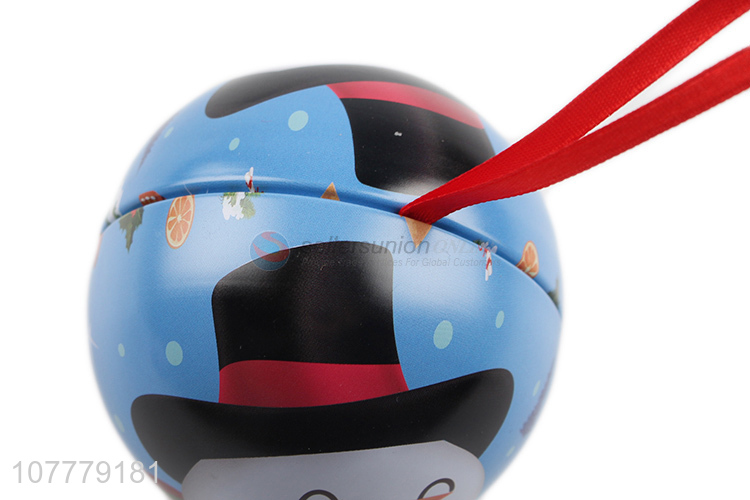 Cute Printing Tin Ball Colorful Tin Ball Christmas Ball