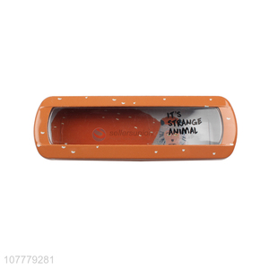 Wholesale Rectangle Tinplate Pencil Case Pencil Box With Window