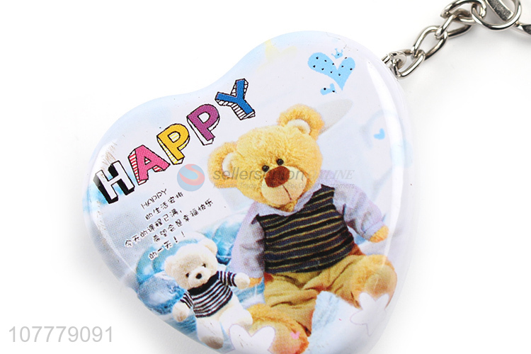 Wholesale Heart Shape Tin Case Key Chain Fashion Accessories