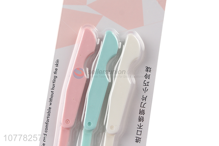 New design colourful folding eyebrow razor for sale