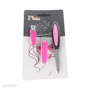 Factory supply manicure pedicure set nail clipper nail file set