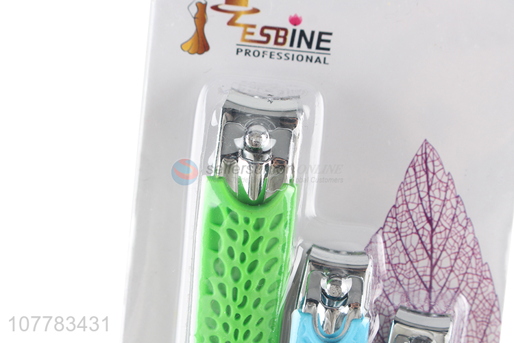 Wholesale stainless iron nail clipper set for fingernail and toenail