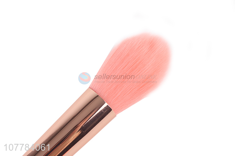 High gloss good quality pink makeup brush for highlight