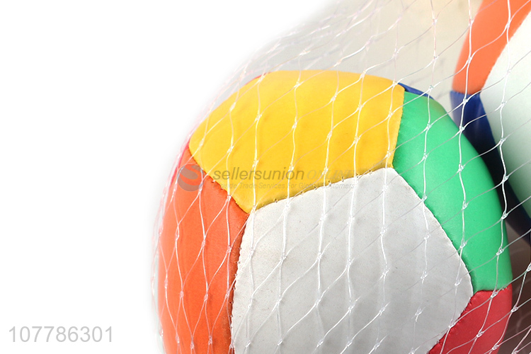 Wholesale 3 inch mini football set children outdoor toy ball set