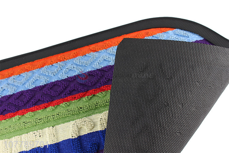 Wholesale colorful multifunctional antifouling loop pile rubber floor mat