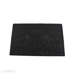 Low price brushed embossed pvc door mat non-slip floor mat