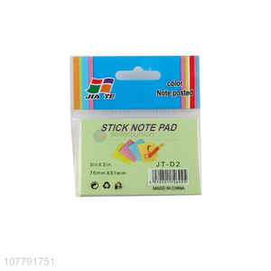 Popular product colorful eco-friendly cute paper sticky note for student