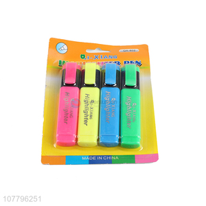 Low price multicolor hand account marker highlighter