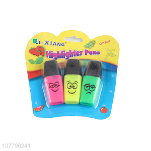 Best selling multicolor highlighter pen hand account marker pen