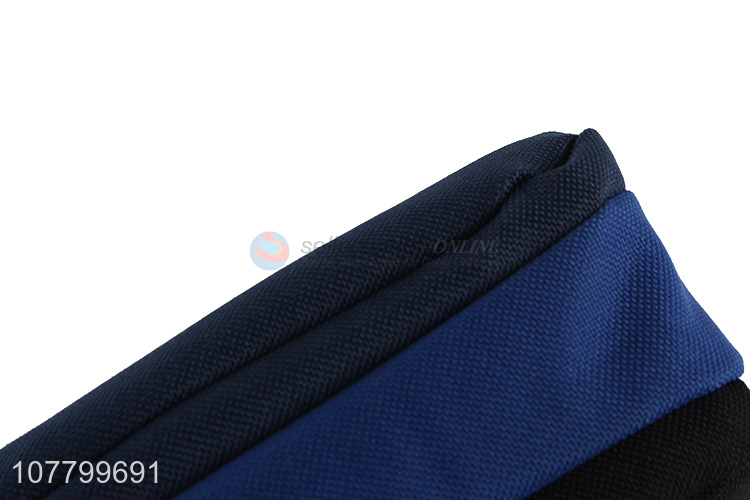 Good Quality Three Compartments Pen Bag Oxford Cloth Pencil Case