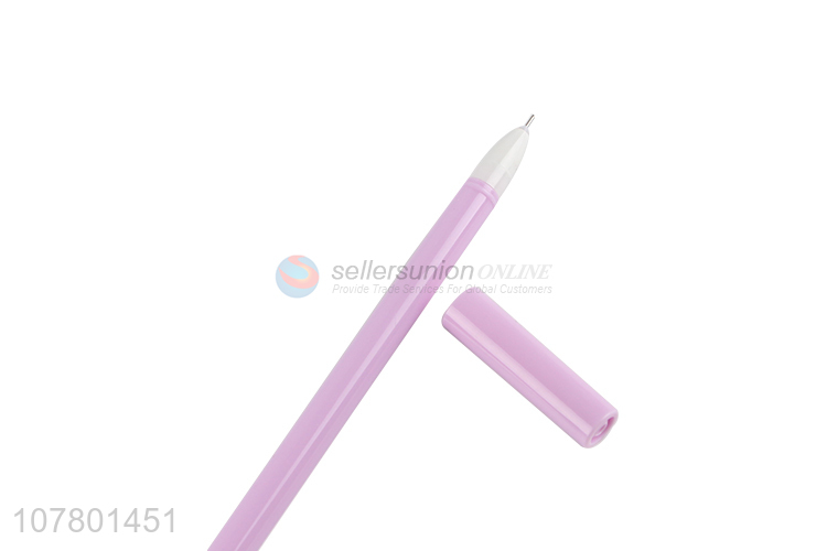 Wholesale cute purple cartoon office signature pen