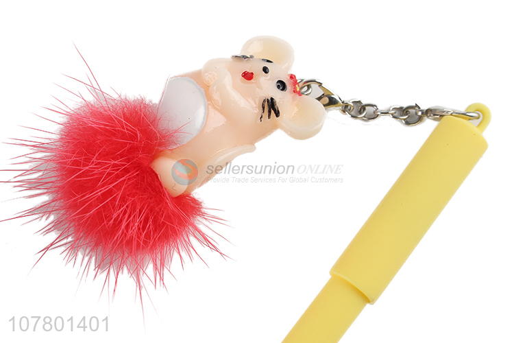 High quality cartoon ornaments yellow gel pen office signature pen