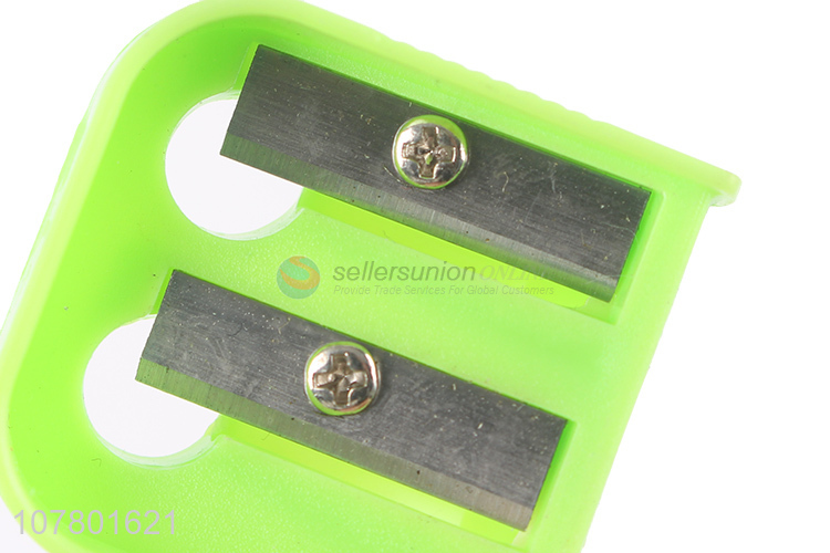 Wholesale Price Double Hole Plastic Pencil Sharpener