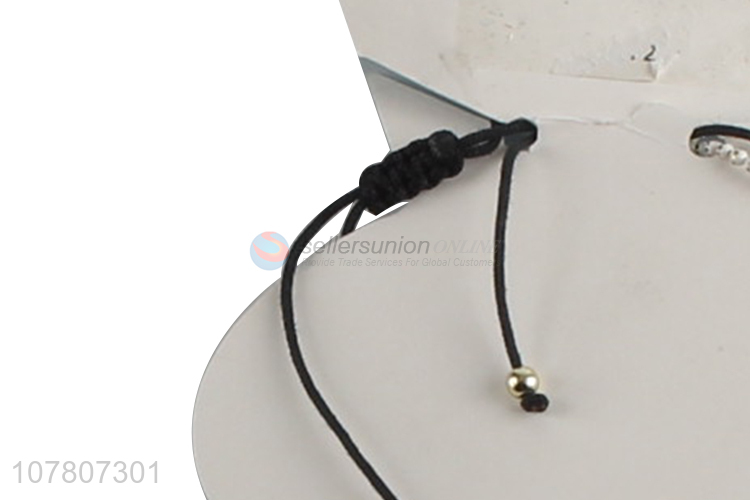 New design nylon rope beaded hand-woven anklet