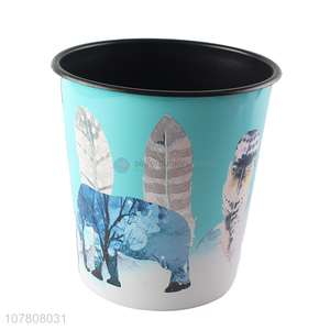 Fashion Printing Plastic Trash Can Waste Bin For Sale