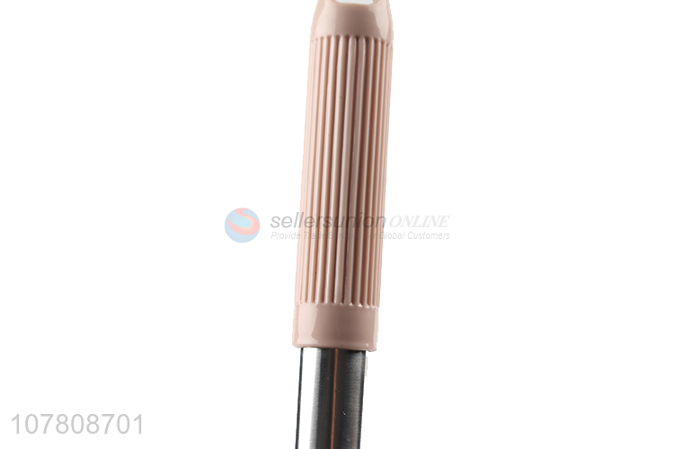 Bathroom cleaner plastic round cleaning brush with handle