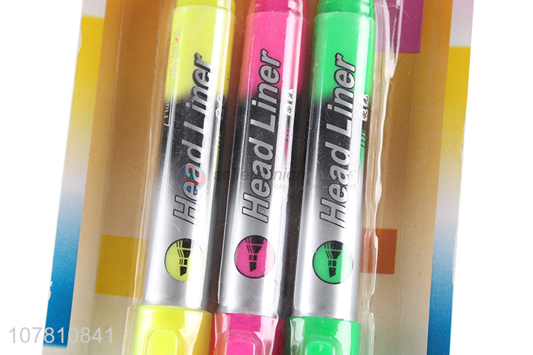 China supplier 4 pieces fluorescent highlighter pens for student