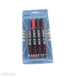 Good Sale 4 Pieces Permanent Marker Plastic Marking Pen Set