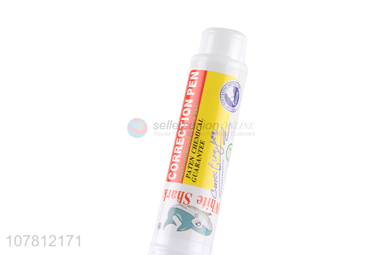 Wholesale Quick Dry White Liquid Correction Pen With Metal Tip