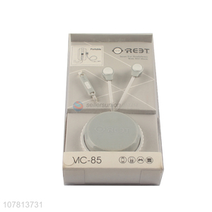 Factory direct sale in-ear headphones with storage box