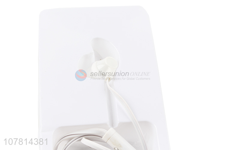 Factory direct white universal in-ear bass headphones