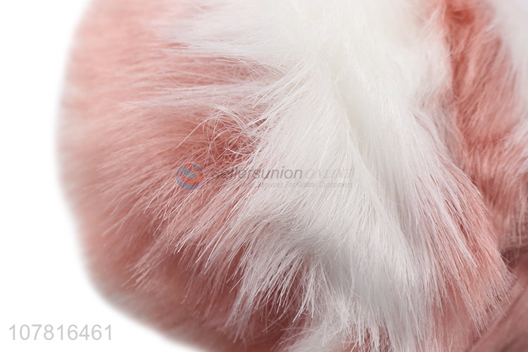 Top sale two color soft furry key chain for women