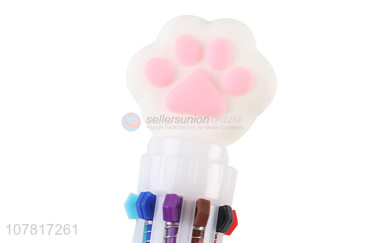 Cute design 10 color student ballpoint pen for sale