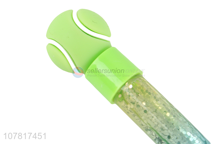 Most popular tennis shape quicksand gel pen