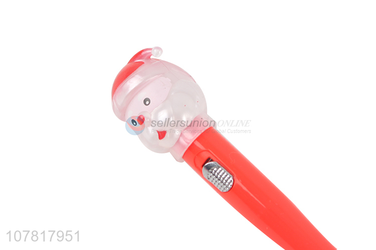 China factory santa claus led light gel pen