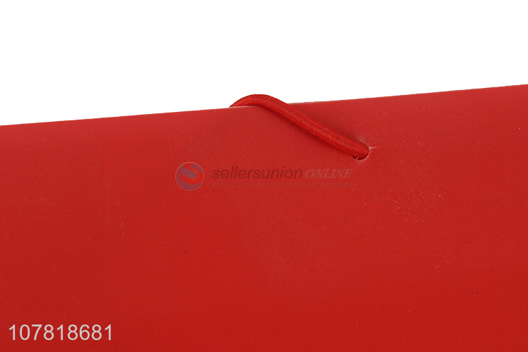 Creative red plastic student stationery bag file bag