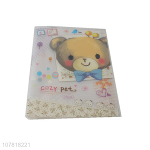 Low price cartoon bear print office data folder