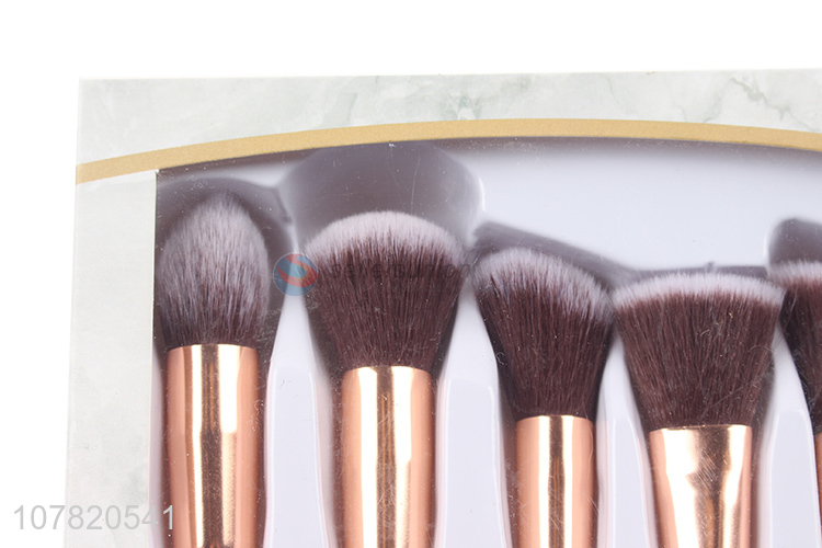 Fashion Style 10 Pieces Marble Makeup Brush Collection Set