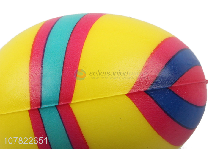 Best selling colourful egg shape squeeze ball toys