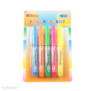 High quality fruit fragrance highlighter student graffiti pen set