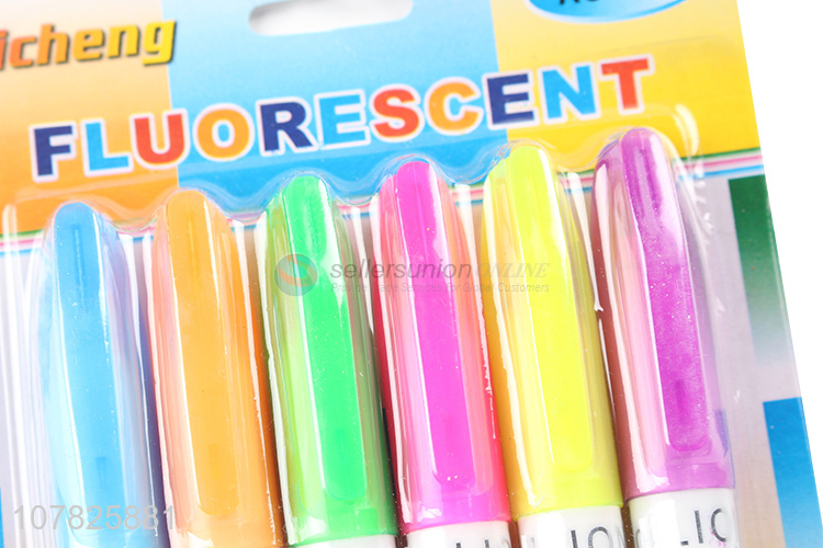 New cartoon multicolor printing highlighter pen set