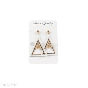 Delicate Triangular Pendant Earrings Fashion Earrings