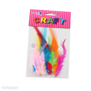 Newest Kids DIY Craft Decorative Colorful Feather