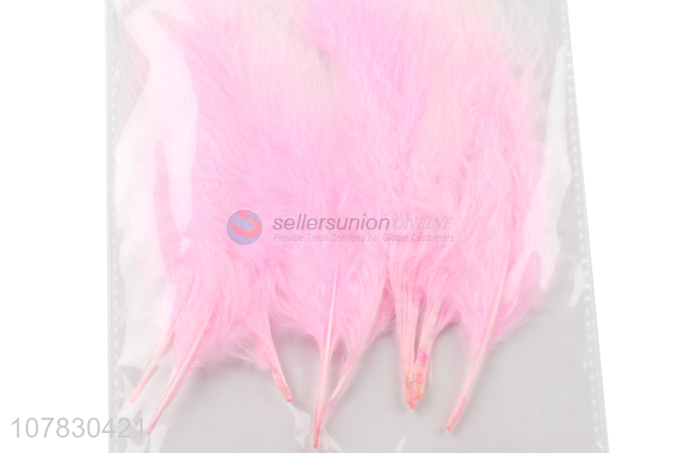 Fashion Design Pink Feather Best Kids DIY Craft Materials