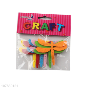 Factory Wholesale Colorful Non-Woven Dragonfly Kids Crafts