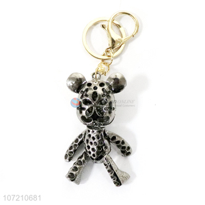 Wholesale bear metal keychain backpack charm