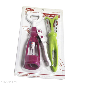 Factory direct sale red wine corkscrew planer kitchen set