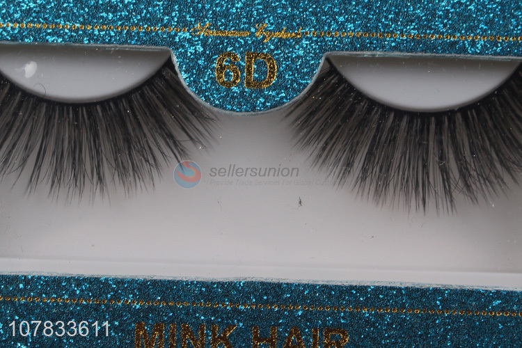 Most popular 6D silk eyelashes natural faux lashes mink eyelashes