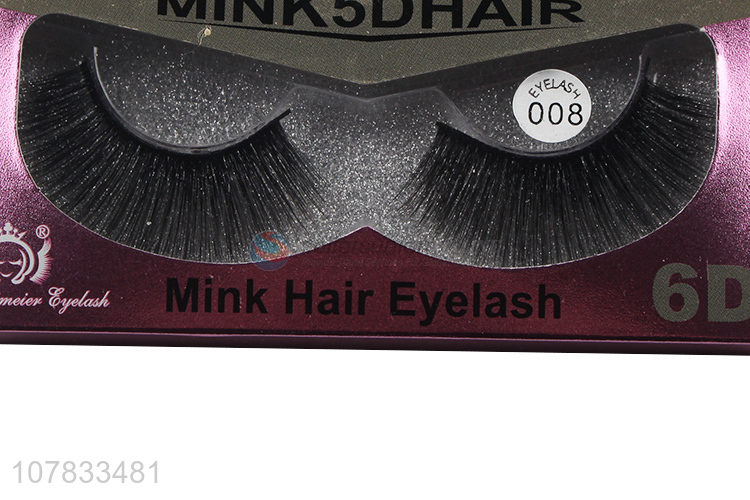 High quality 5D faux mink eyelashes chemical fiber glitter eyelashes