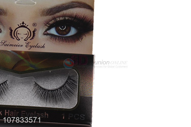 Popular product natural glitter false eyelashes faux eyelashes