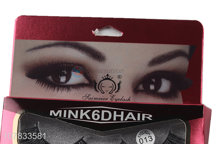 China factory 6D faux mink eyelashes chemical fiber glitter eyelashes