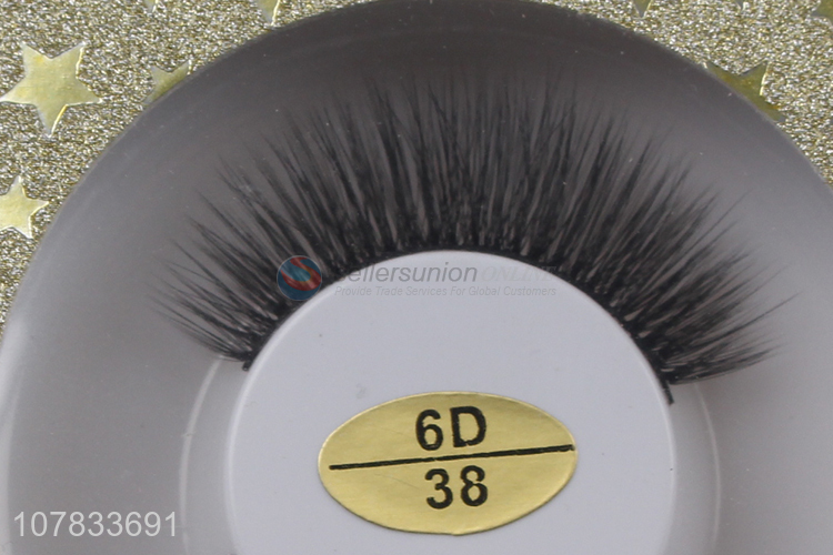 New product 6D false mink eyelashes natural soft silk eyelashes