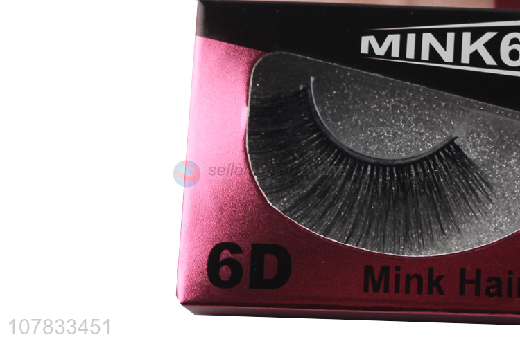 Factory supply 6D glitter eyelashes fashion silk lashes fur lashes