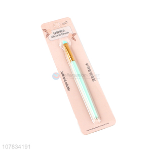 Good Quality Plastic Handle Silicone Eyeshadow Brush