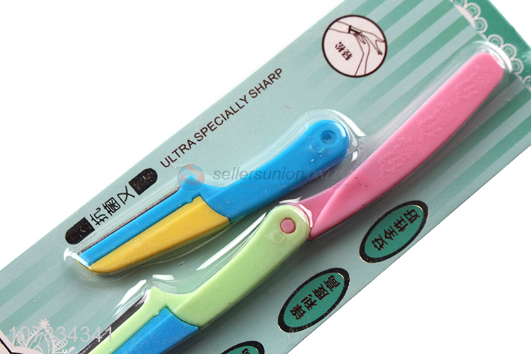 Fashion Design Colorful Foldable Eyebrow Razor